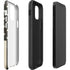 Black & White USA Flag iPhone 12 Pro Impact Case